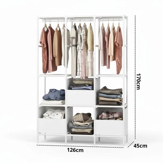 Ropero Multifuncional Montable Blanco